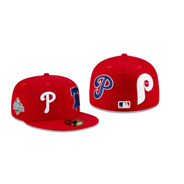 Men's Philadelphia Phillies Patch Pride Black 59FIFTY Fitted Hat