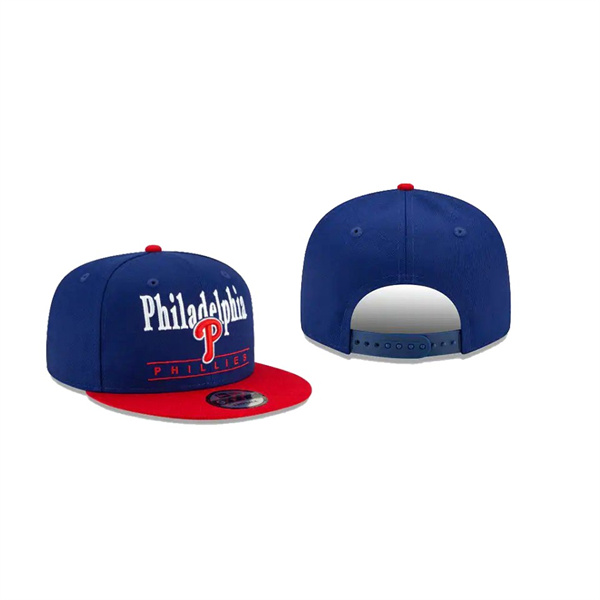 Men's Philadelphia Phillies Two Tone Retro Blue 9FIFTY Snapback Hat