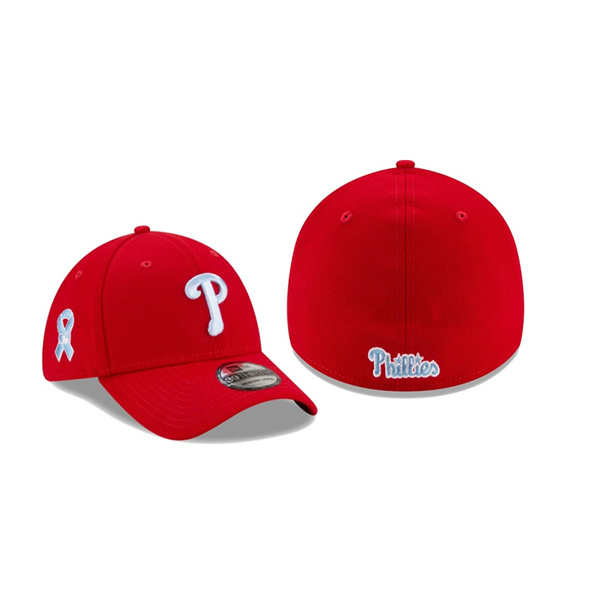 Men's Philadelphia Phillies 2021 Father's Day Red 39THIRTY Flex Hat