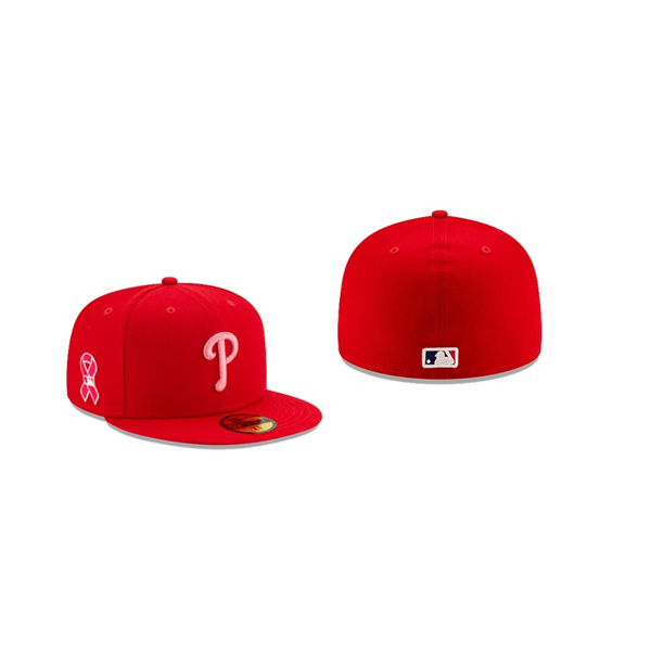 Men's Philadelphia Phillies 2021 Mothers Day Red On-Field 59FIFTY Fitted Hat