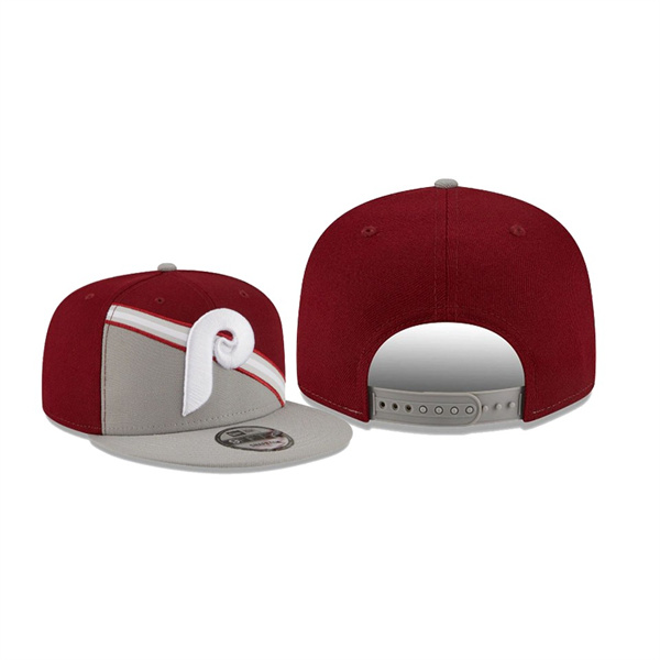 Men's Philadelphia Phillies Color Cross Red 9FIFTY Snapback Hat