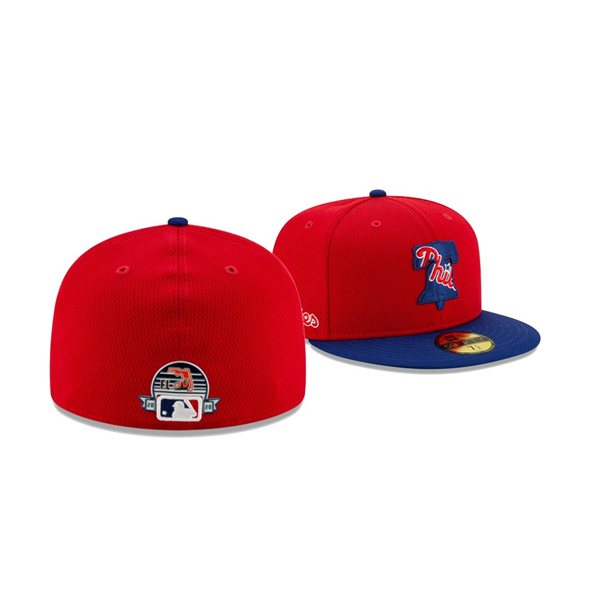 Phillies 2020 Spring Training Red Royal 59FIFTY Fitted New Era Hat