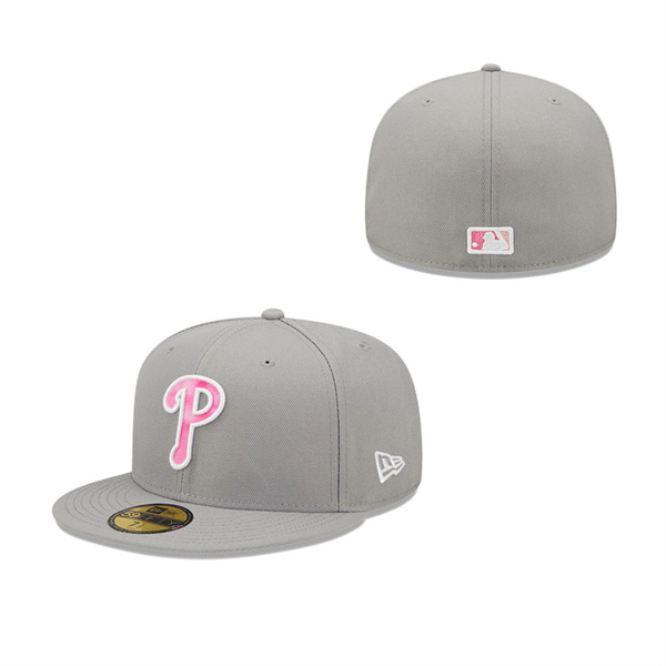 Men's Philadelphia Phillies New Era Gray 2022 Mother's Day On-Field 59FIFTY Fitted Hat