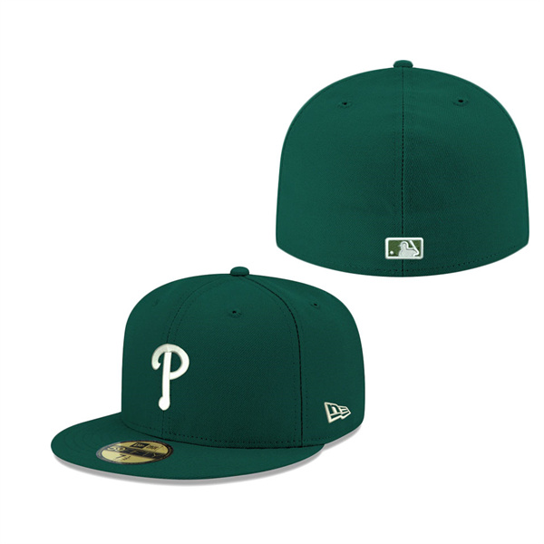 Men's Philadelphia Phillies Green Logo 59FIFTY Fitted Hat