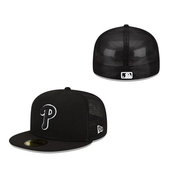 Philadelphia Phillies New Era 2022 Batting Practice 59FIFTY Fitted Hat Black