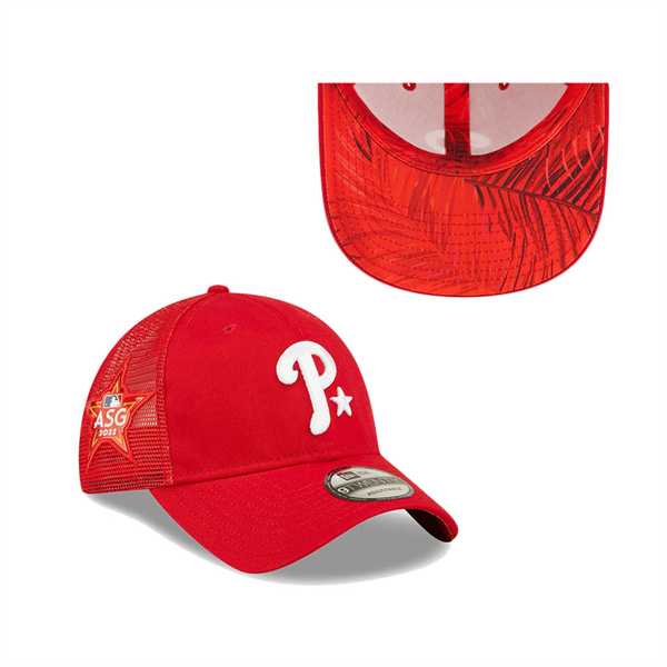 Philadelphia Phillies Red 2022 MLB All-Star Game Workout 9TWENTY Adjustable Hat