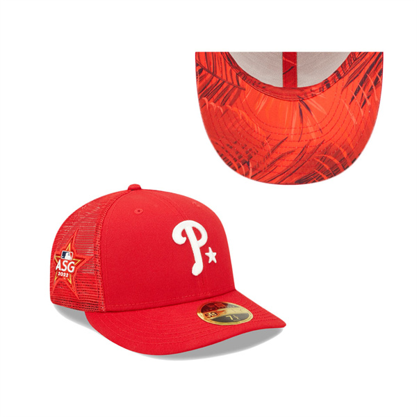 Philadelphia Phillies Red 2022 MLB All-Star Game Workout Low Profile 59FIFTY Fitted Hat