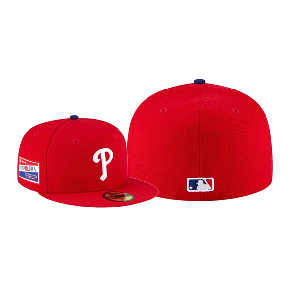 Men's Philadelphia Phillies Centennial Collection Red 59FIFTY Fitted Hat