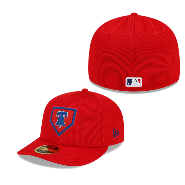 Philadelphia Phillies Red Clubhouse Low Profile Fitted Hat
