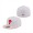 Philadelphia Phillies New Era Scarlet Undervisor 59FIFTY Fitted Hat White Pink