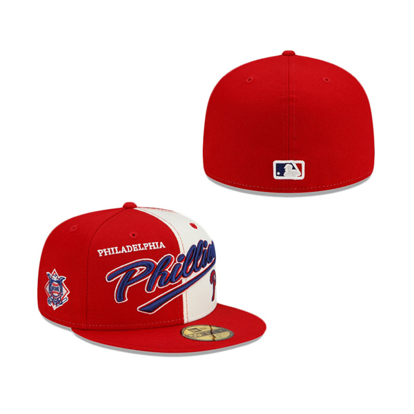 Philadelphia Phillies Split Front 59FIFTY Fitted Hat