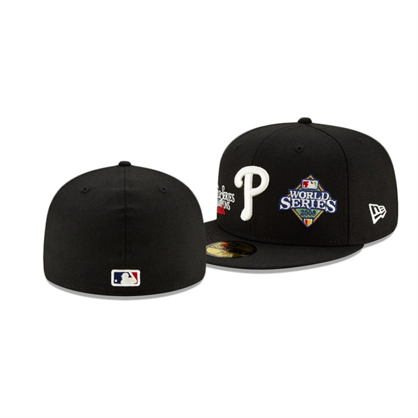 Philadelphia Phillies Champion Black 59FIFTY Fitted Hat
