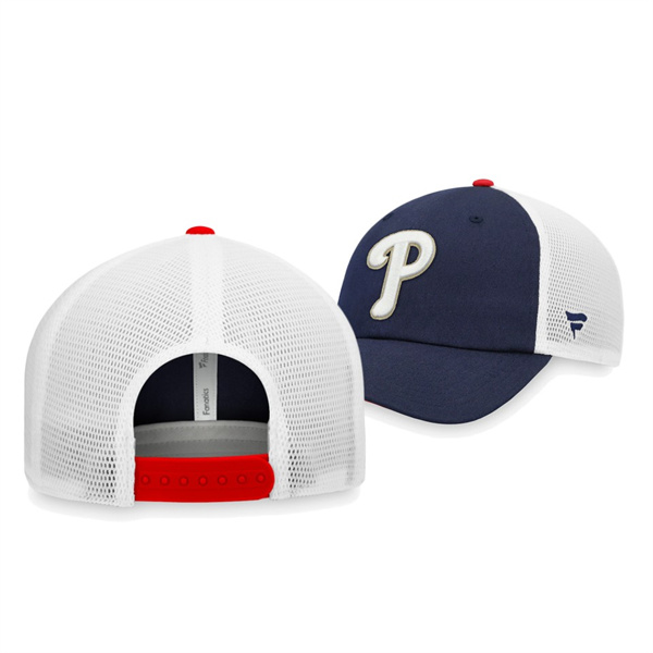 Philadelphia Phillies Americana Navy White Trucker Snapback Hat