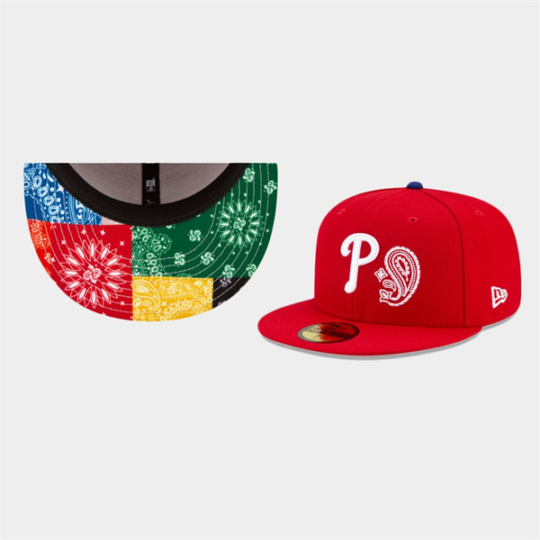 Philadelphia Phillies Patchwork Undervisor 59FIFTY Fitted Hat