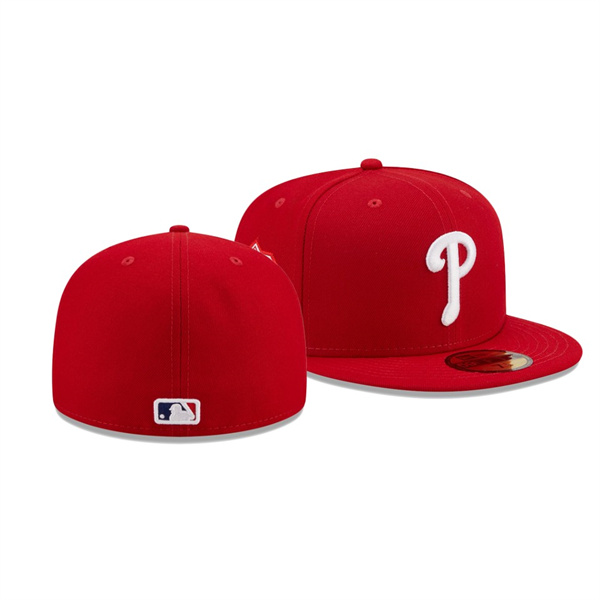 Philadelphia Phillies Logo Side Red 59FIFTY Fitted Hat