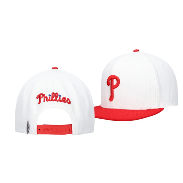 Philadelphia Phillies Logo White Red Pro Standard Hat