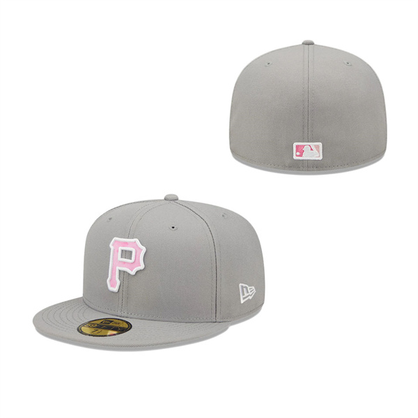 Men's Pittsburgh Pirates New Era Gray 2022 Mother's Day On-Field 59FIFTY Fitted Hat