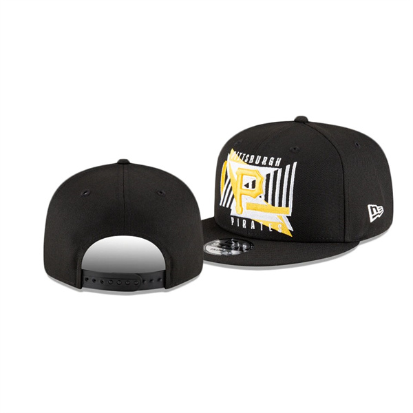Pittsburgh Pirates Shapes Black 9FIFTY Snapback Hat