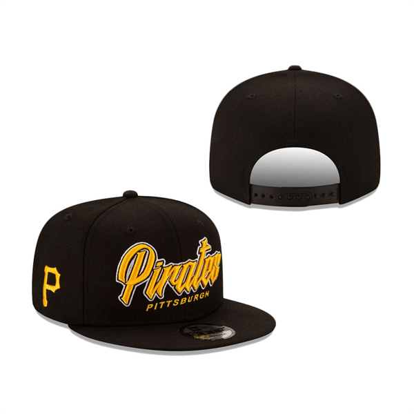Pittsburgh Pirates New Era Slab 9FIFTY Snapback Hat Black