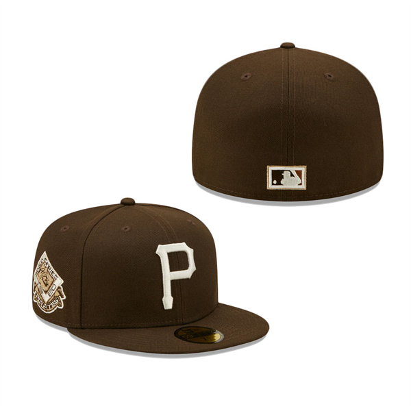 Pittsburgh Pirates New Era 1960 World Series Cream Undervisor 59FIFTY Fitted Hat Brown