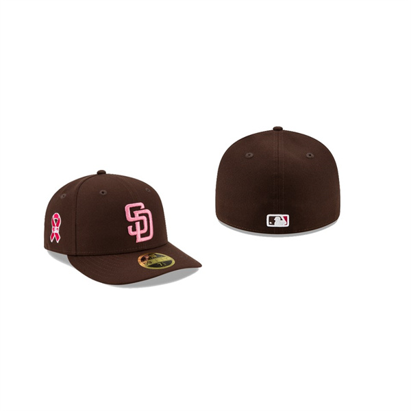 Men's San Diego Padres 2021 Mothers Day Brown On-Field Low Profile 59FIFTY Fitted Hat