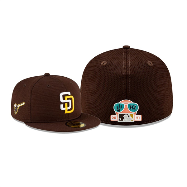 Men's San Diego Padres 2021 Spring Training Brown 59FIFTY Fitted Hat