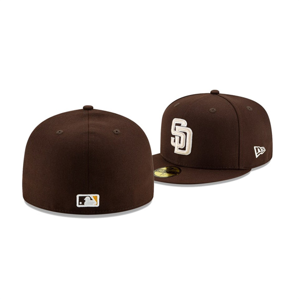 Men's Padres Authentic Collection Brown Alternate 2020 On-Field 59FIFTY Fitted New Era Hat