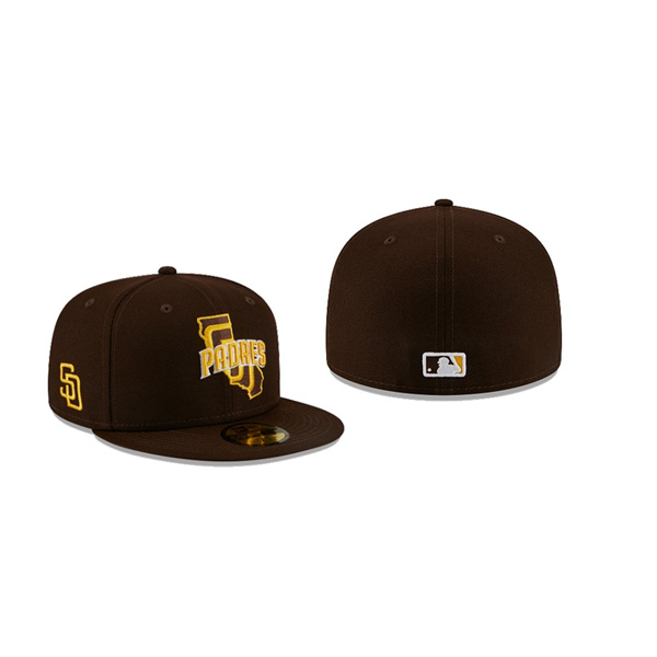 Men's San Diego Padres Local Brown 59FIFTY Fitted Hat