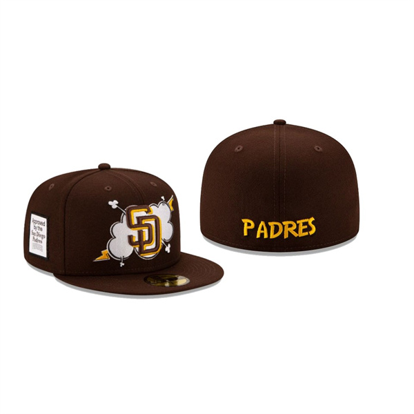 Men's San Diego Padres Cloud Brown 59FIFTY Fitted Hat