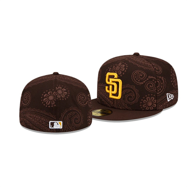 Men's Padres Swirl Brown 59FIFTY Fitted Hat