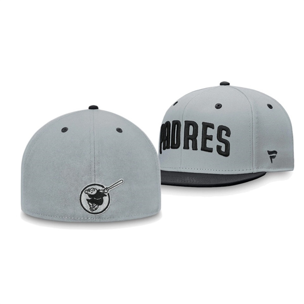 San Diego Padres Team Gray Black Fitted Hat