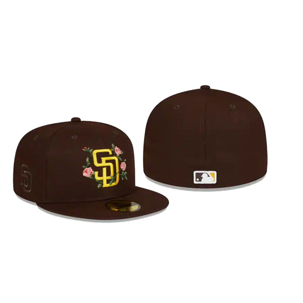 Men's San Diego Padres Bloom Brown 59FIFTY Fitted Hat