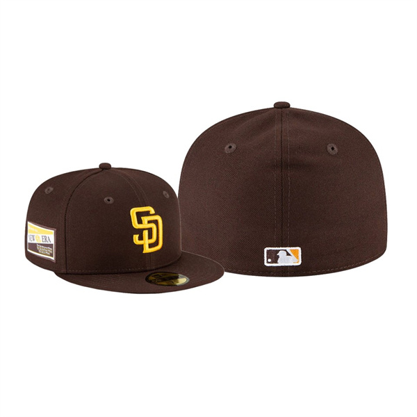 Men's San Diego Padres Centennial Collection Brown 59FIFTY Fitted Hat