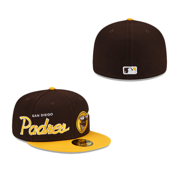 San Diego Padres Double Logo 59FIFTY Fitted Hat
