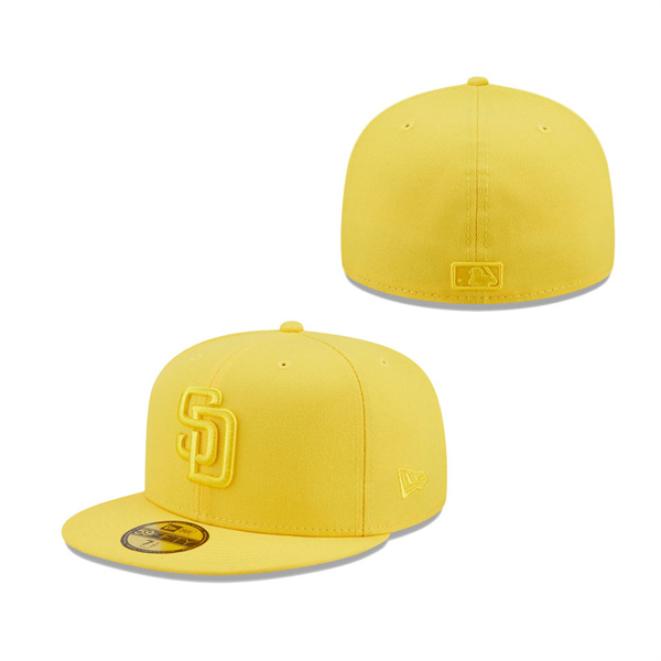 San Diego Padres New Era Icon Color Pack 59FIFTY Fitted Hat Yellow