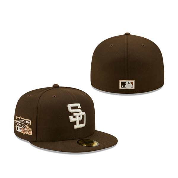San Diego Padres New Era 1984 World Series Cream Undervisor 59FIFTY Fitted Hat Brown