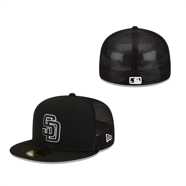 San Diego Padres New Era 2022 Batting Practice 59FIFTY Fitted Hat Black