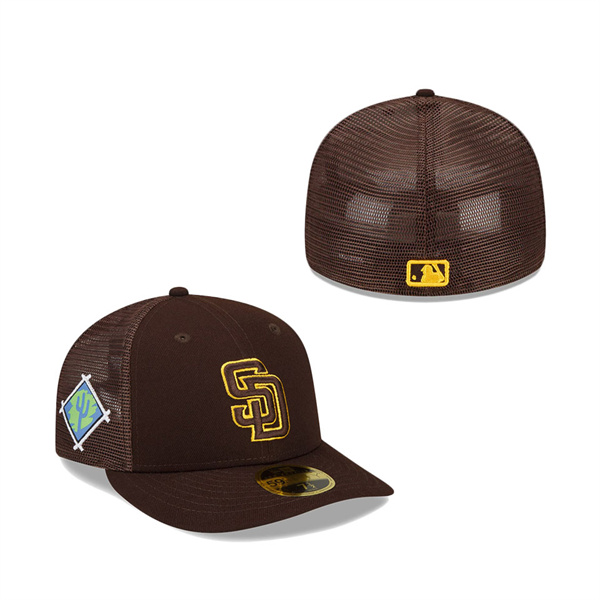 San Diego Padres New Era 2022 Spring Training Low Profile 59FIFTY Fitted Hat Brown