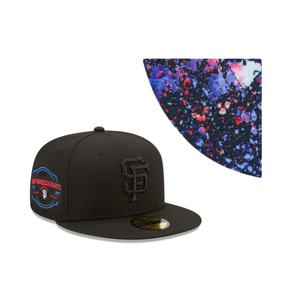 Giants Inaugural Year Splatter 59FIFTY Fitted Hat Black