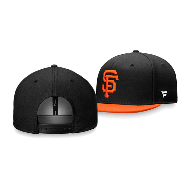 Men's Giants Core Black Adjustable Snapback Hat