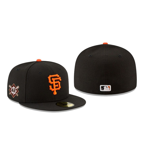 Men's San Francisco Giants Jackie Robinson Day Black 59FIFTY Fitted Hat