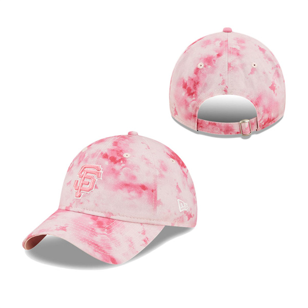 Girls Youth San Francisco Giants New Era Pink 2022 Mother's Day 9TWENTY Adjustable Hat