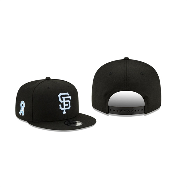 Men's San Francisco Giants 2021 Father's Day Black 9FIFTY Snapback Adjustable Hat