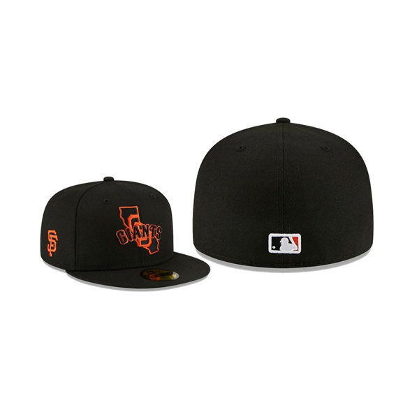 Men's San Francisco Giants Local II Black 59FIFTY Fitted Hat