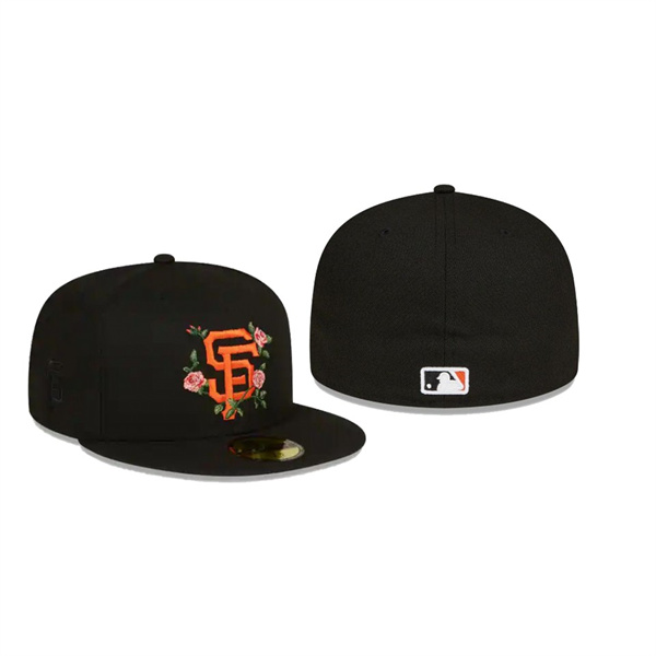 Men's San Francisco Giants Bloom Black 59FIFTY Fitted Hat