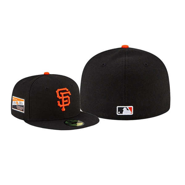 Men's San Francisco Giants Centennial Collection Black 59FIFTY Fitted Hat