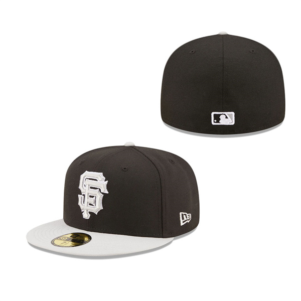 Men's San Francisco Giants New Era Black Gray Spring Color Pack Two-Tone 59FIFTY Fitted Hat