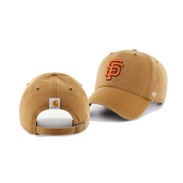 Men's San Francisco Giants Carhartt X 47 Brand Khaki Clean Up Hat