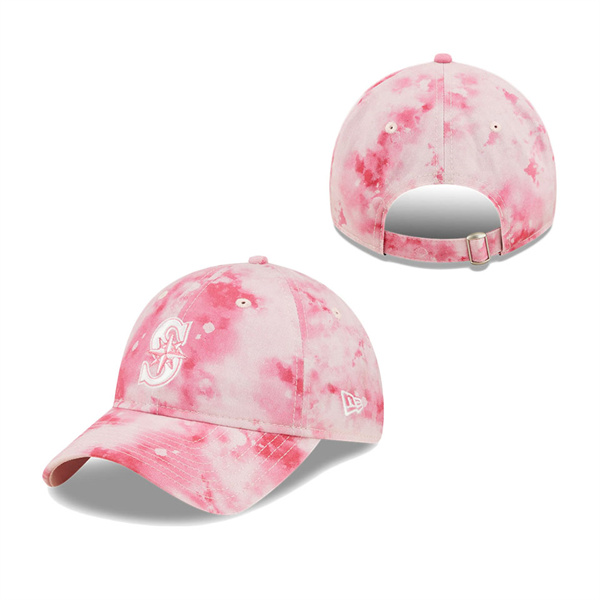 Girls Youth Seattle Mariners New Era Pink 2022 Mother's Day 9TWENTY Adjustable Hat