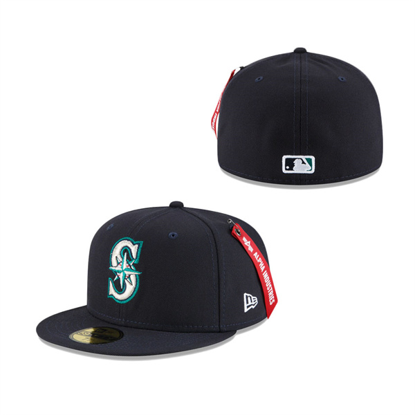Seattle Mariners New Era X Alpha Industries 59FIFTY Fitted Hat Navy
